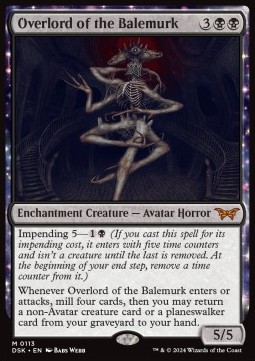 Magic The Gathering Duskmourn: House of Horror - Overlord of the Balemurk - M 0113 (Foil)