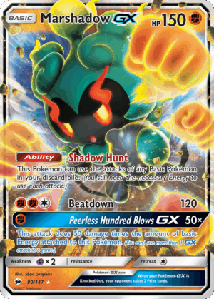 Marshadow-GX - Burning Shadows - 80/147