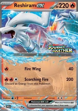 Reshiram ex - Journey Together - 030/159 (Stamped)