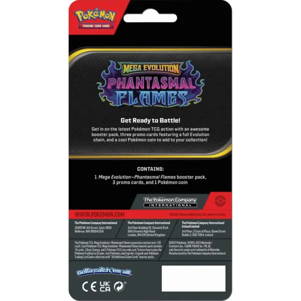 Pokémon TCG Mega Evolution Phantasmal Flames Single Blister - Image 2