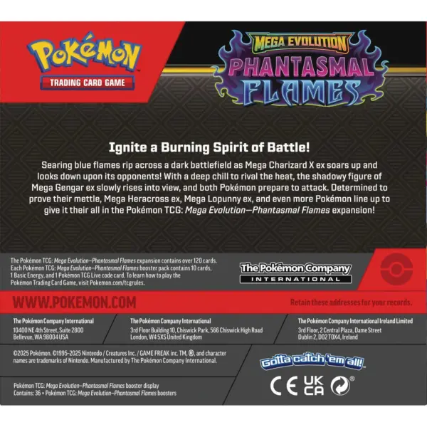 Pokémon TCG Mega Evolution Phantasmal Flames Booster Box - Image 2