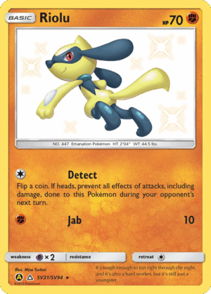 Riolu - Hidden Fates Shiny Vault - SV21/94