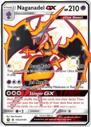 Naganadel-GX - Hidden Fates Shiny Vault - SV63/SV94