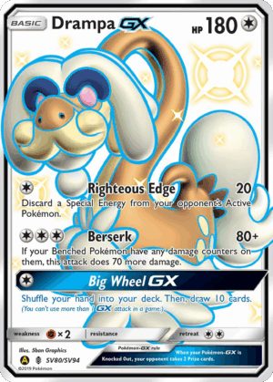 Drampa-GX - Hidden Fates Shiny Vault - SV80/94