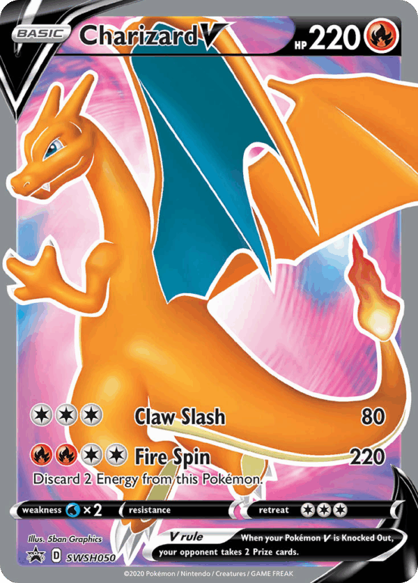 Charizard V - SWSH Black Star Promos - SWSH050 (Sealed)