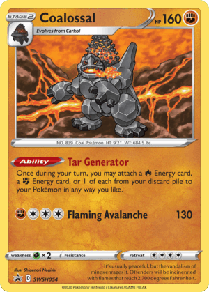 Coalossal - SWSH Black Star Promos - SWSH054/307
