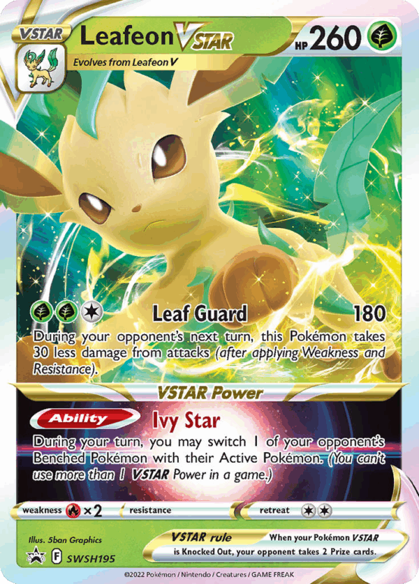 Leafeon VSTAR - SWSH Black Star Promos - SWSH195/307