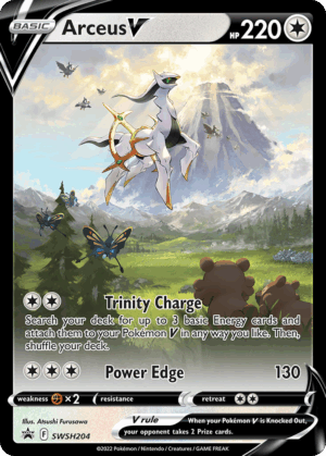 Arceus V - SWSH Black Star Promos - SWSH204/307 (Unsealed)