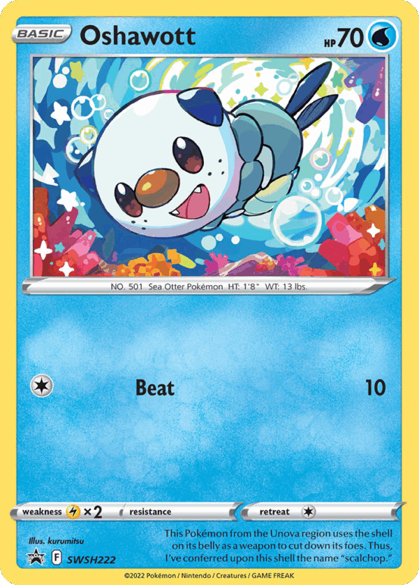 Oshawott - SWSH Black Star Promos - SWSH222/307