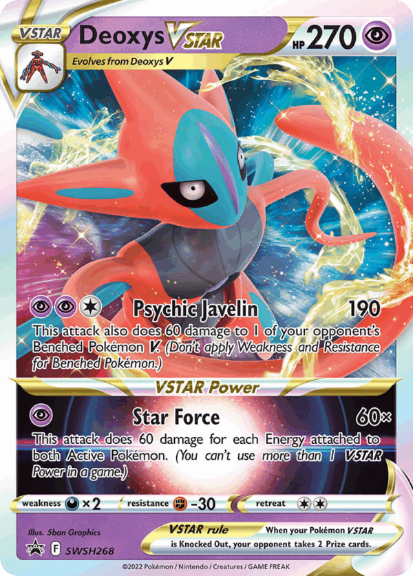 Deoxys VSTAR - SWSH Black Star Promos - SWSH268/307