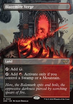 Magic The Gathering Duskmourn: House of Horror: Extras - Blazemire Verge - R 0329 (Foil)