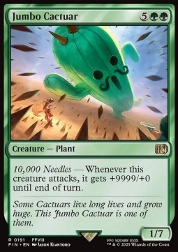 Magic The Gathering Final Fantasy - Jumbo Cactuar - R 0191 (Foil)