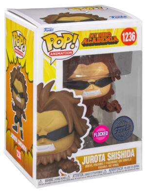 The Funko POP! Animation figure of a flocked Jurota Shishida (#1236) from My Hero Academia, in its Special Edition box.