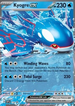 Kyogre ex  - Scarlet & Violet Black Star Promos - SVP 178 (Unsealed)