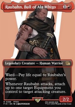 Magic The Gathering Final Fantasy: Extras - Raubahn, Bull of Ala Mhigo - R 0388 (Foil)