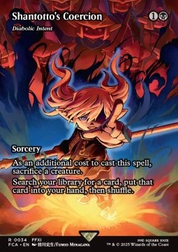 Magic The Gathering Final Fantasy Through the Ages - Shantotto's Coercion (Diabolic Intent) - R 0034