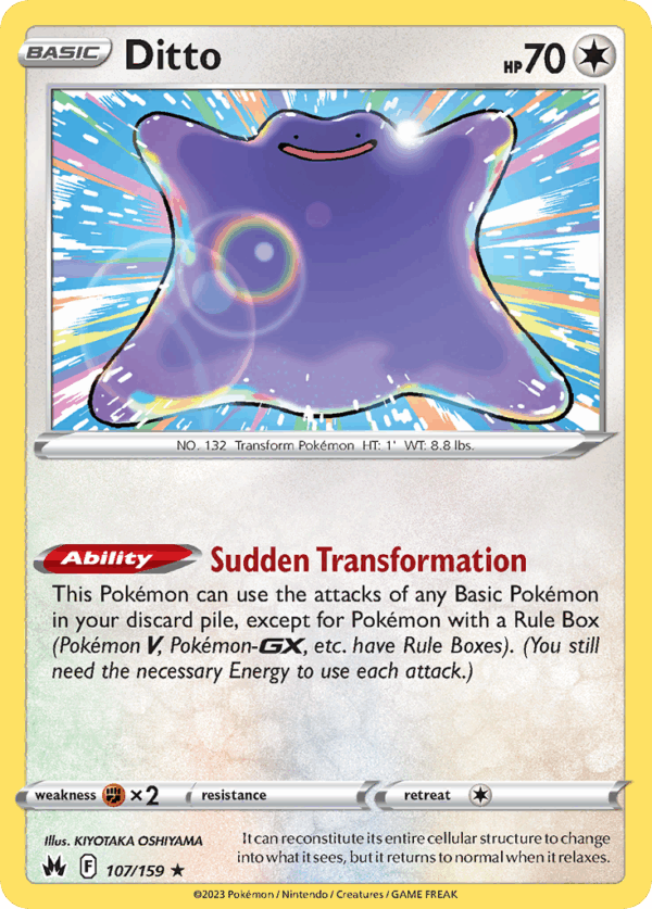 Ditto - Crown Zenith - 107/159 (Holo)