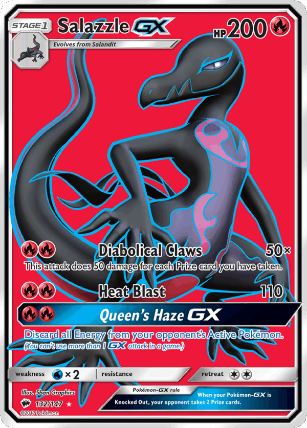 Salazzle-GX - Burning Shadows - 132/147 (MP)