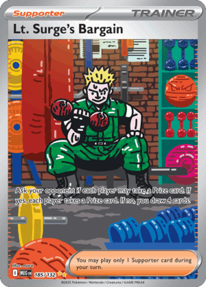 Lt. Surge's Bargain - Mega Evolution - 185/132