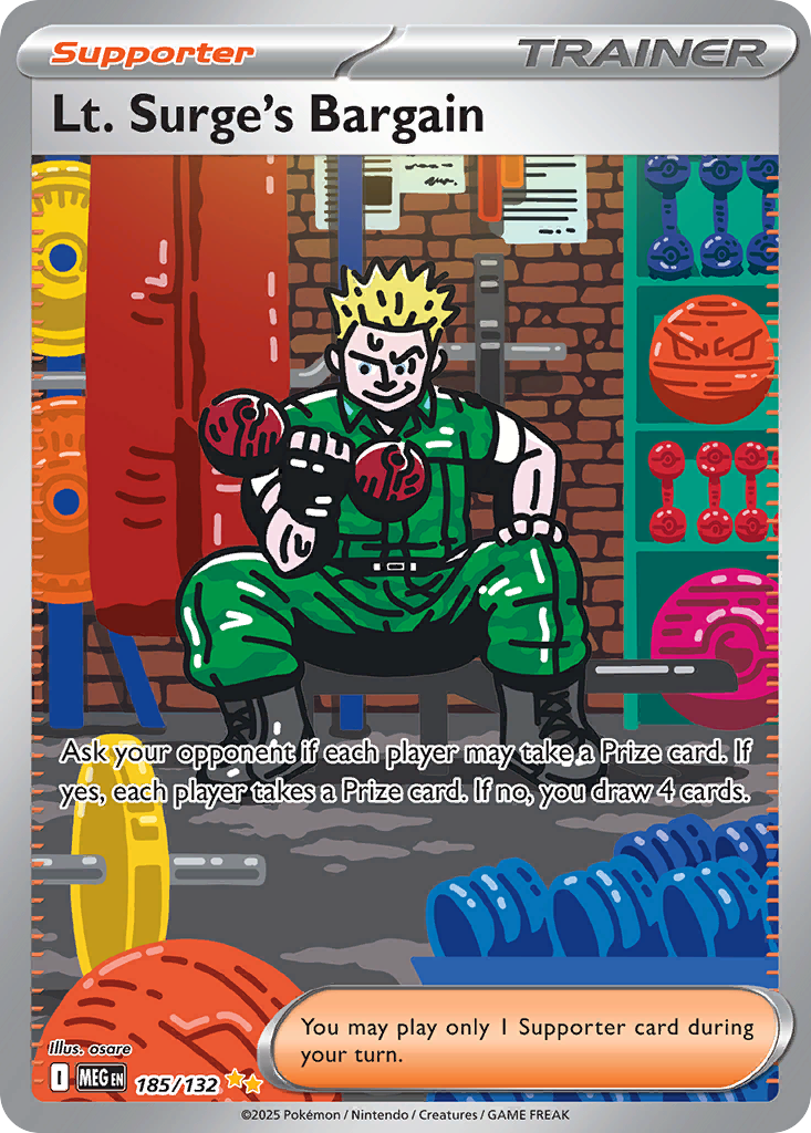 Lt. Surge's Bargain - Mega Evolution - 185/132