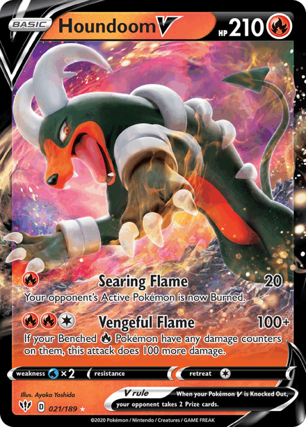 Houndoom V - Darkness Ablaze - 21/189