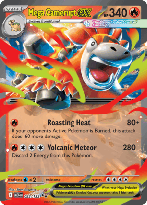 Mega Camerupt ex - Mega Evolution - 022/132