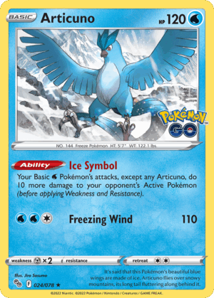 Articuno - Pokémon GO - 024/078 (Reverse Holo)