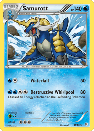 Samurott - Boundaries Crossed - 41/149 (Cosmo Holo)