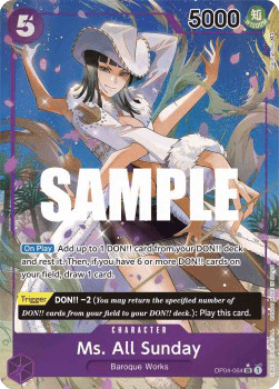 Ms. All Sunday - Kingdoms of Intrigue - OP04-064