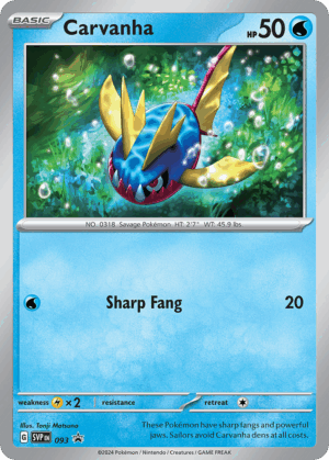 Carvanha - Scarlet & Violet Black Star Promos - SVP 093