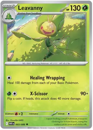 Leavanny - White Flare - 003/086 (Master Ball Reverse Holo)
