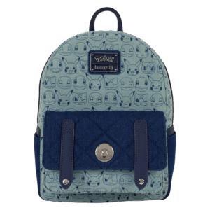 Pokémon Faux Denim All-Over Print Mini Backpack