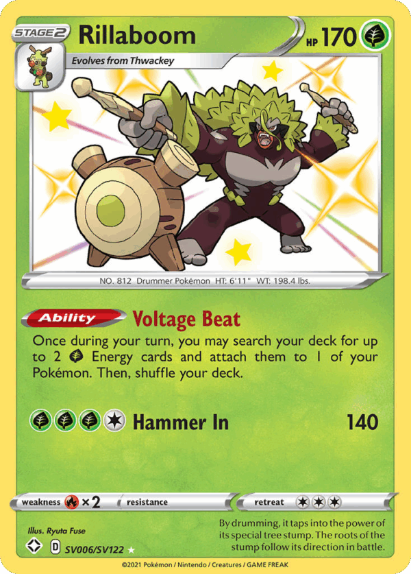 Rillaboom - Shining Fates Shiny Vault - SV006/SV122