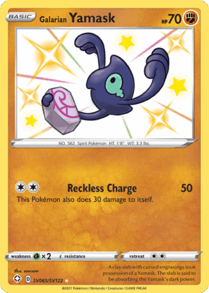 Galarian Yamask - Shining Fates Shiny Vault - SV065/SV122