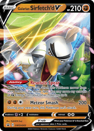 Galarian Sirfetch'd V - SWSH Black Star Promos - SWSH043