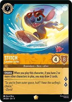 Lorcana - Stitch (Carefree Surfer) - Fabled - 24/204