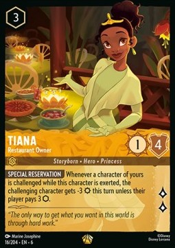 Lorcana - Tiana (Restaurant Owner) - Azurite Sea - 16/204
