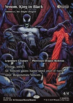 Magic The Gathering Marvel's Spider-Man: Source Material Cards - Venom, King in Black (Skithiryx, the Blight Dragon) - M 0022
