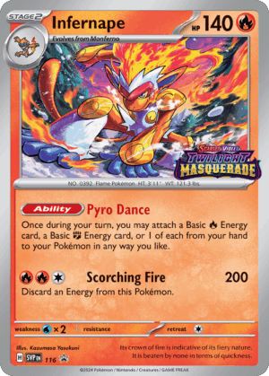 Infernape - Scarlet & Violet Black Star Promos - SVP 116