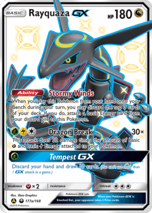 Rayquaza-GX - Celestial Storm - 177a/168