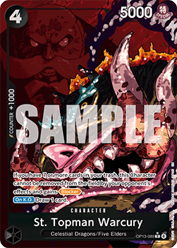 St. Topman Warcury - Carrying on his Will - OP13-089