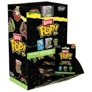 Funko Bitty Pop! Teenage Mutant Ninja Turtles series blind bag singles in counter display box with stackable acrylic cases
