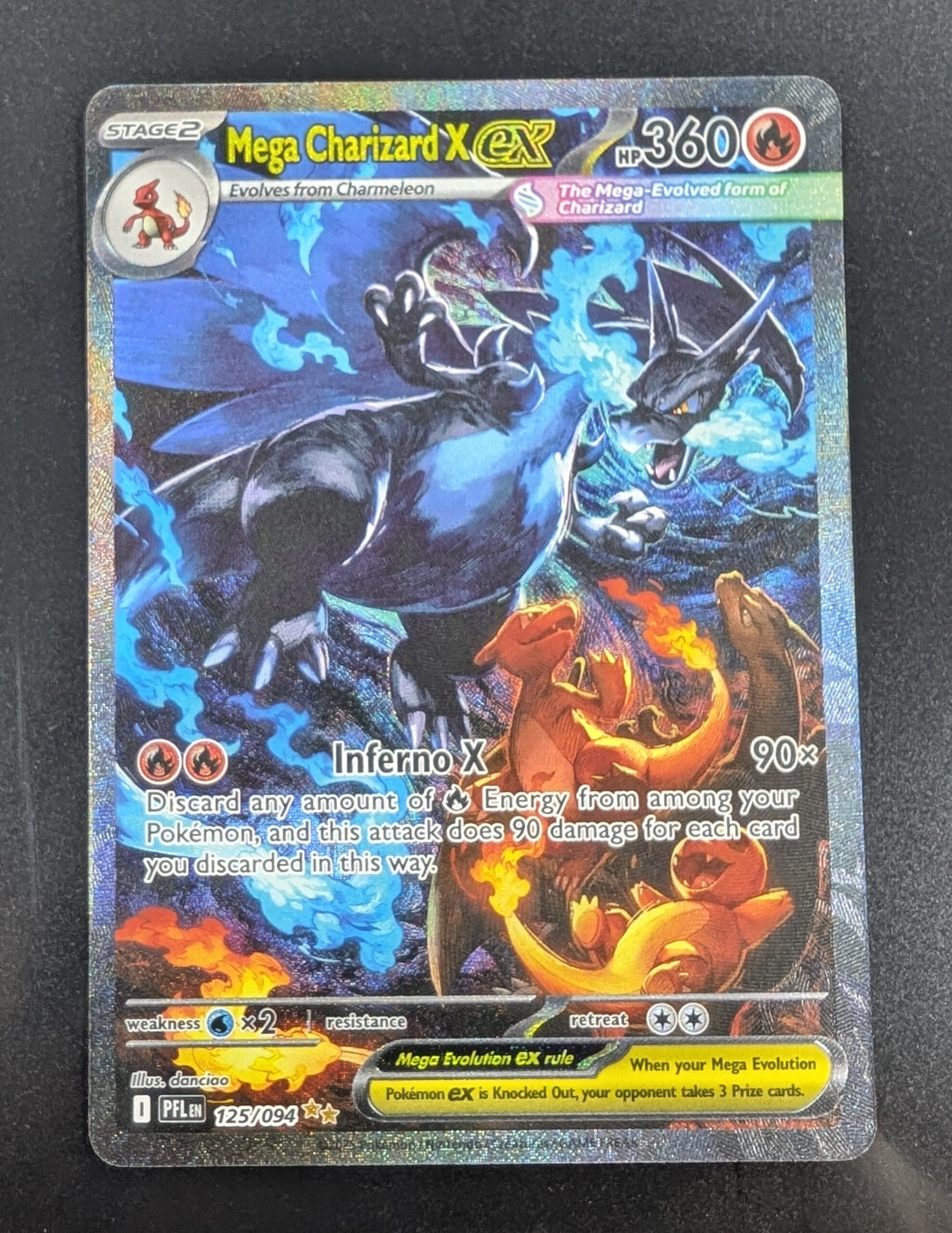 Mega Charizard X ex - Phantasmal Flames - 125/094