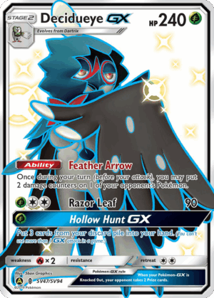 Decidueye-GX - Hidden Fates Shiny Vault - SV47/94