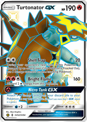 Turtonator-GX - Hidden Fates Shiny Vault - SV52/94