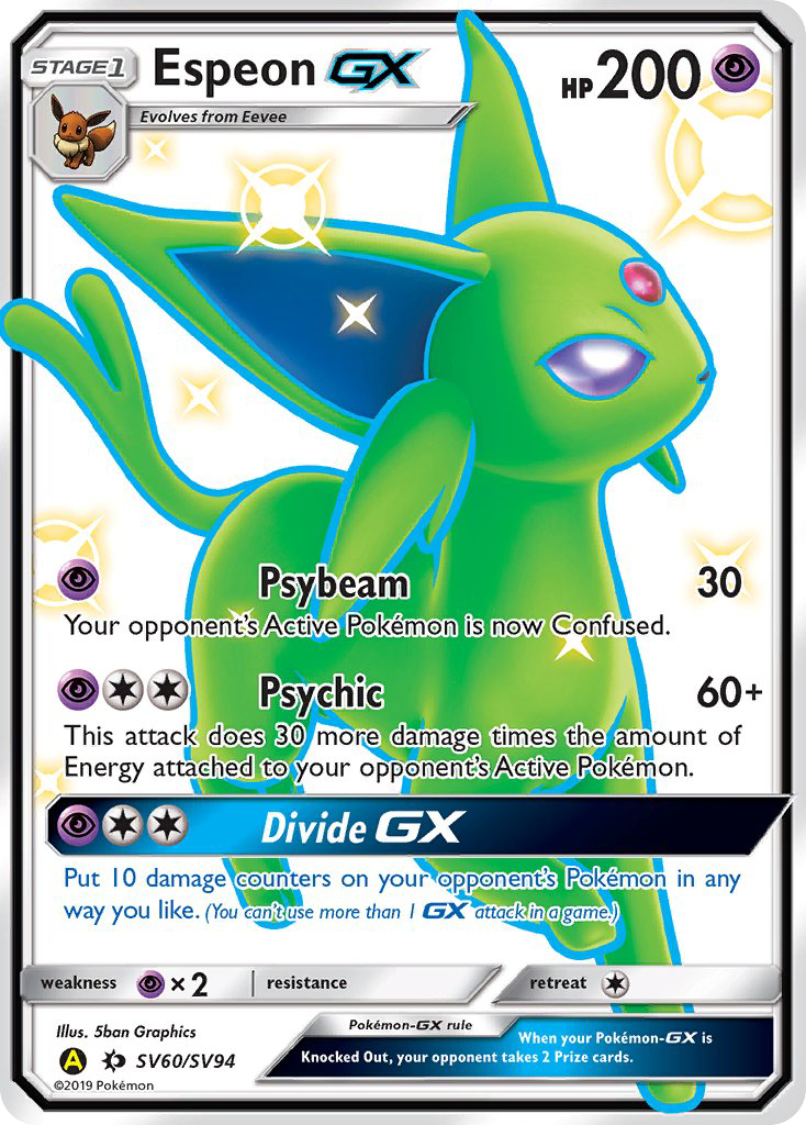Espeon-GX - Hidden Fates Shiny Vault - SV60/94