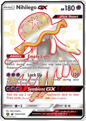 Nihilego-GX - Hidden Fates Shiny Vault - SV62/94