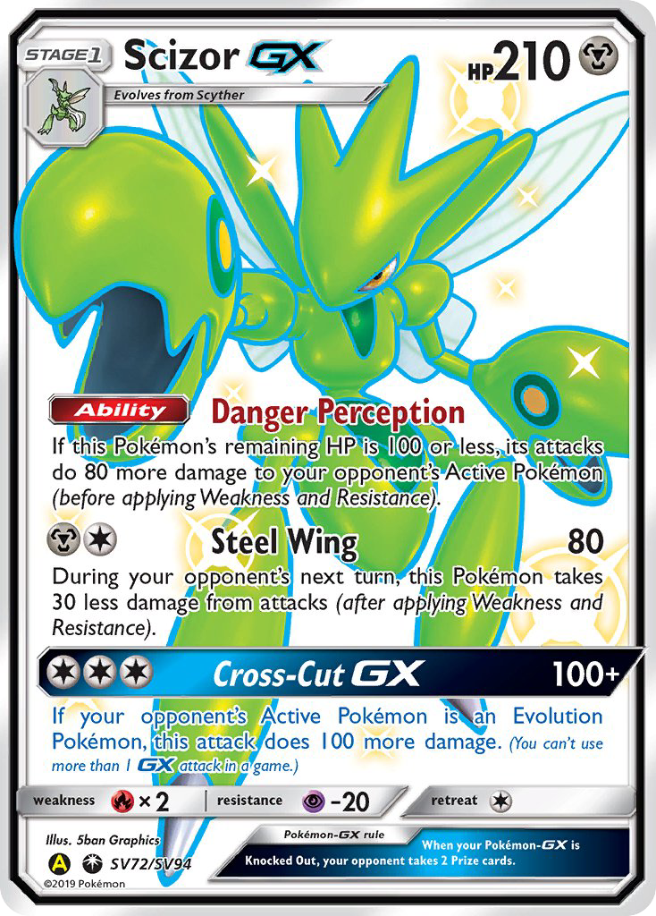 Scizor-GX - Hidden Fates Shiny Vault - SV72/94
