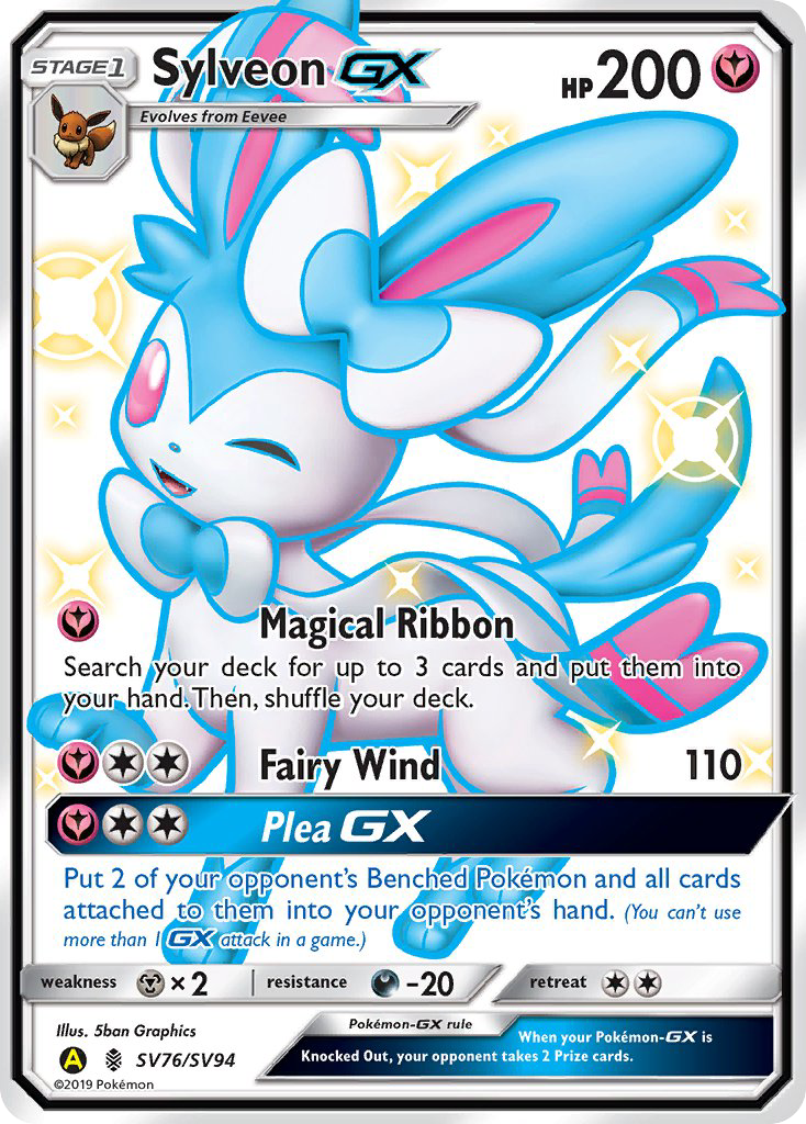 Sylveon-GX - Hidden Fates Shiny Vault - SV76/94