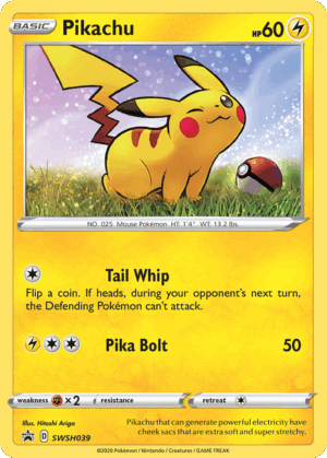 Pikachu - SWSH Black Star Promos - SWSH039